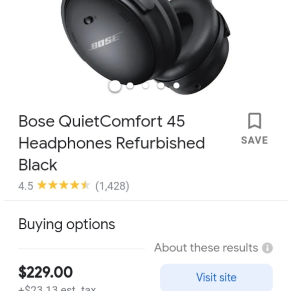 Bose head phones
